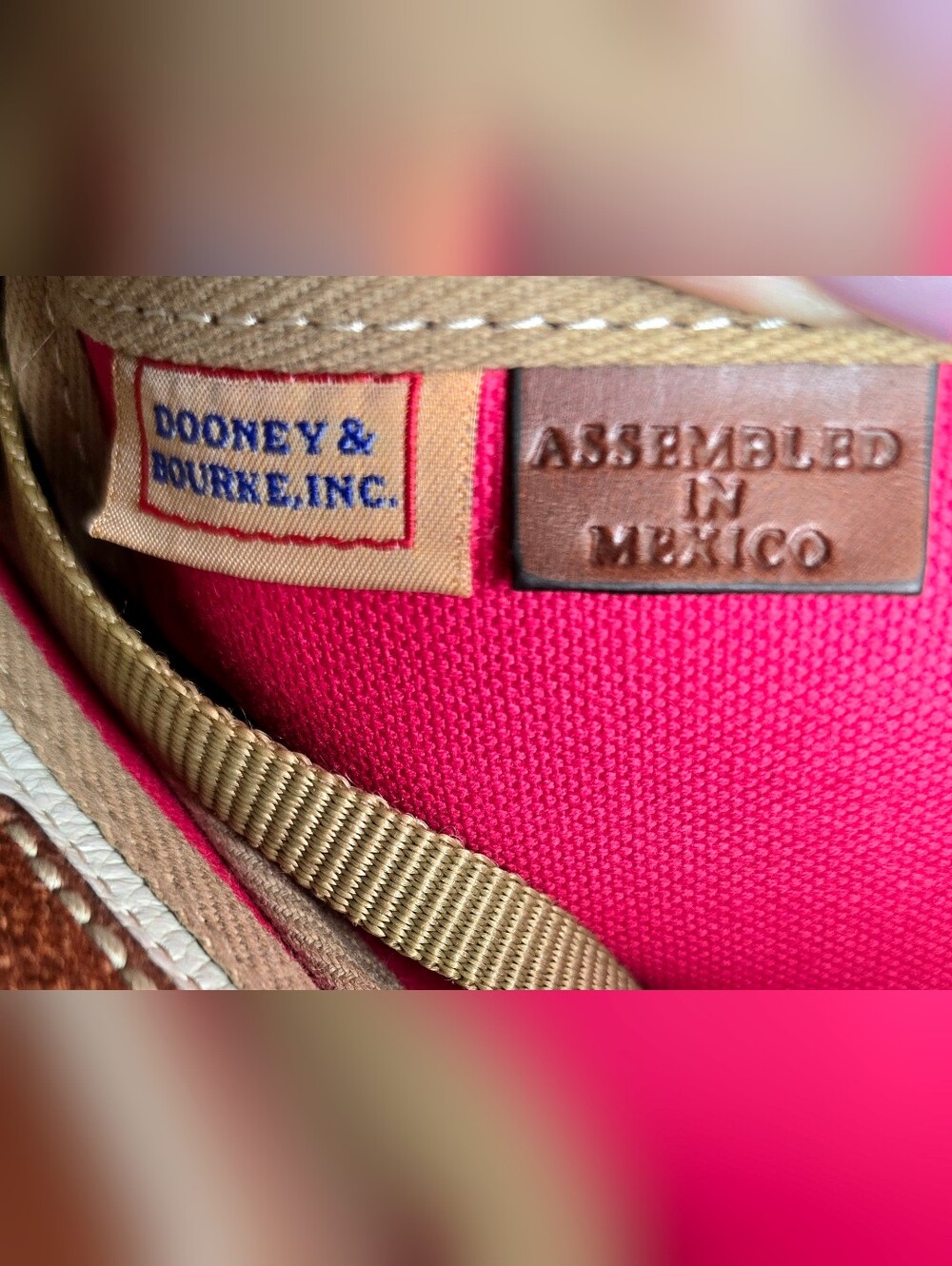 Dooney & Bourke Vintage Pebble Grain Tassel Tote NWOT *Made In Mexico - Picture 14 of 16